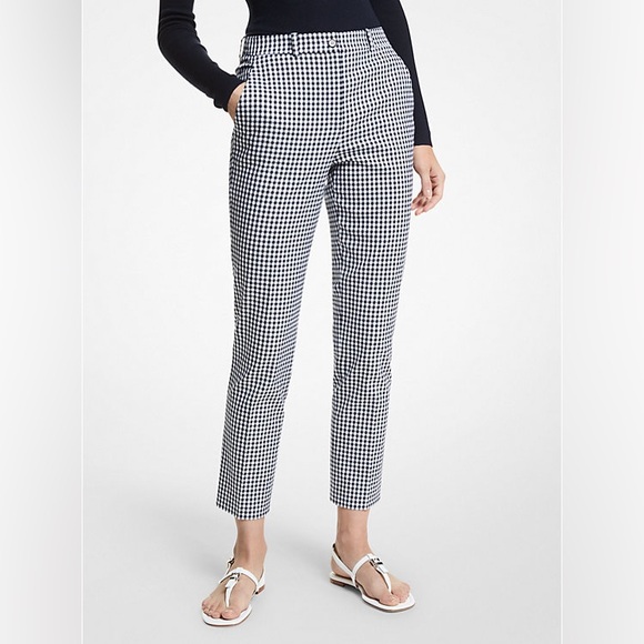 Michael Kors Pants - (90)MICHAEL KORS COLLECTION
Samantha Gingham Stretch Cotton Pants